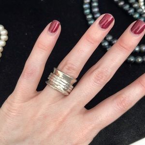 Vintage silver spinner ring - size 5